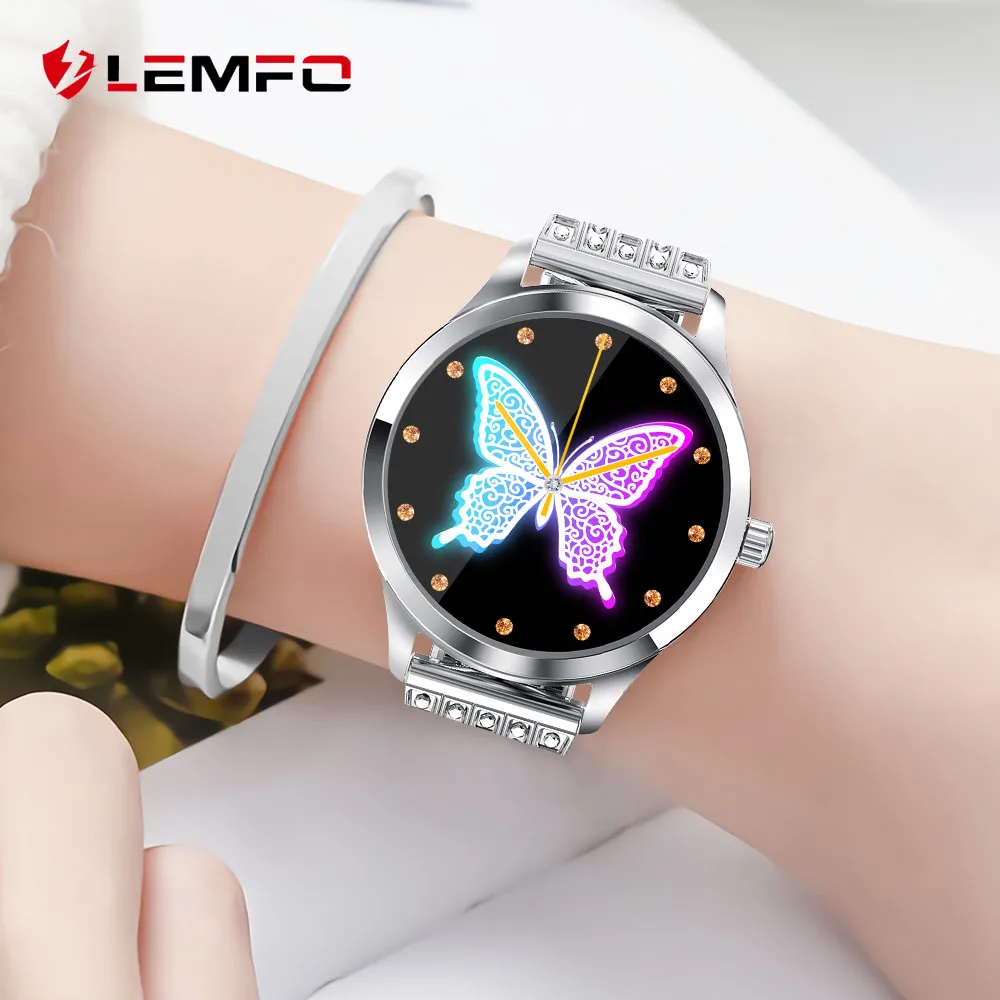 Lemfo LW07 WomanSmart часы Полный сенсорный Экран 24 часа монитор сердечного ритма IP68