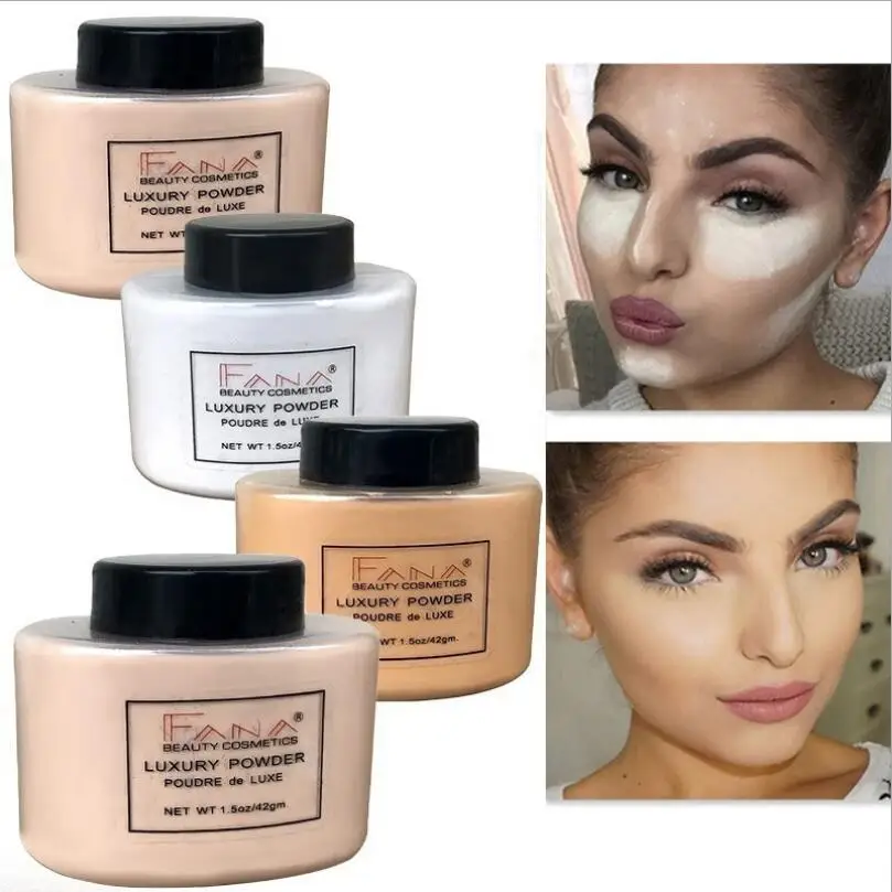 

Oil Control Face Powder Makeup Smooth Loose Concealer Beauty Highlighter Mineral Powder T0919