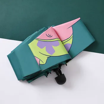 

5 folding Women's Umbrella Sun umbrella sunscreen ultraviolet protection Parasol Fashion Lady Portable Girl boys Umbrella Gift