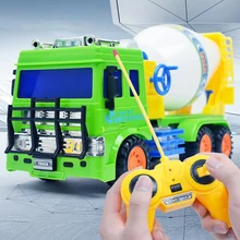 Детский пульт дистанционного управления, большой инженерный грузовик, миксер, модель, перезаряжаемый пульт дистанционного управления, цементный миксер, детские игрушки