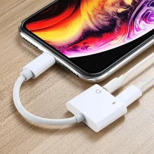 Зарядка для телефона 8 pin To 3,5 мм Jack наушники Аудио 2 в 1 для iphone X XS Max XR 7 8 Plus 3,5 AUX Lighting Plug зарядный адаптер