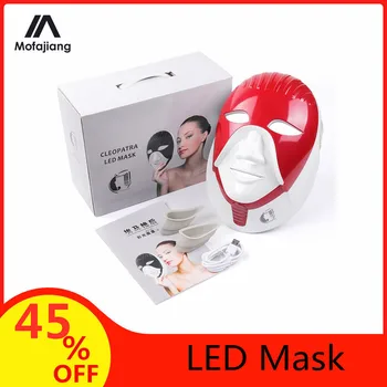 

Newest Photon Therapy 7 Colores Red Light Therapy LED Mask USB Rechargeable Face Mask Facial Skin Care Tools Dropshipping