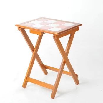 

Solid Wood Folding Tables Simple Household Small Portable Small Square Table Training Folding To Table