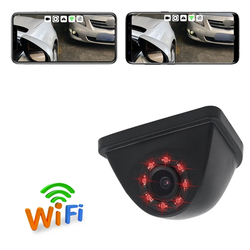 Автомобильная Мини Wifi Всепогодная Hd камера ночного видения сбоку для Ios и Android Камера Переднего Вида прикуриватель