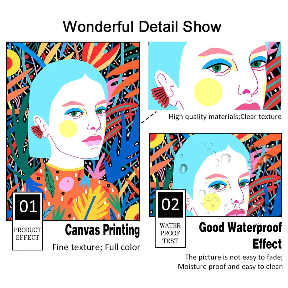 Abstract Dazzling Girl Lady boho Wall Art Canvas Painting Nordic Posters And Prints Wall Pictures For Living Room Salon Decor