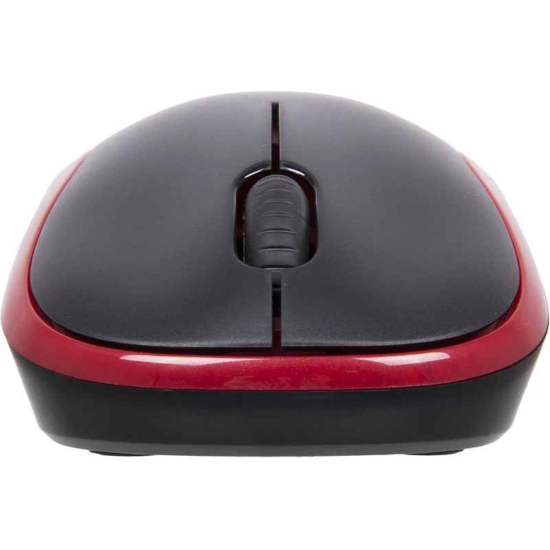 Мышь LOGITECH M185, беспроводная, USB, красный