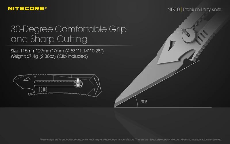 NITECORE NTK10 Titanium Utility Knife (14)