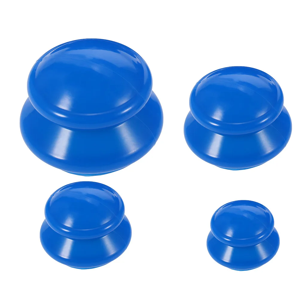 4Pcs Anti Cellulite Vacuum Silicone Cups SPA Facial Body Massage Jars Medical Chinese Cupping Therapy Suction Cupping Cup Set 3