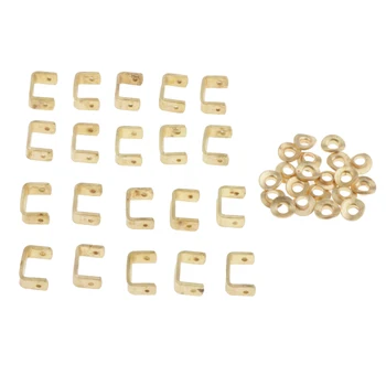 

20 Pieces Copper Trombone Water Key Valve Drain Mount Base Replacement Parts