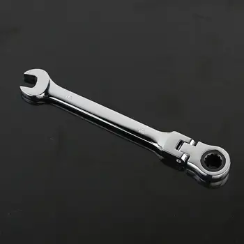 

8-19mm Reversible Movable Head Ratchet Wrench Socket Spanner Flexible Head Automotive Repair Hardware Tool