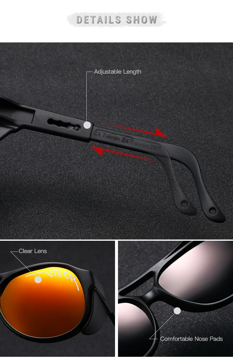 coach sunglasses Pit Viper Cycling Sunglasses Vintage Punk Style Polarized Men Women Cool Pilot Shades UV400 Sport MTB Bicyele Goggle With Case big sunglasses