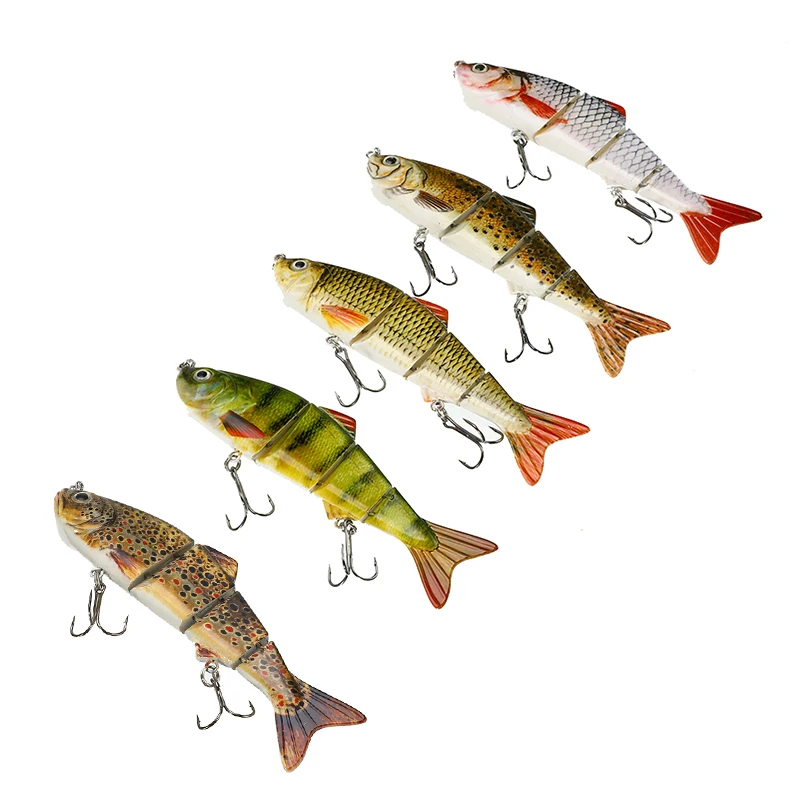  Minnow Fishing Lures Crank Bait Hooks Swimming Depth1.2-3.5m lure Salt water Freshwater Fish Attrac