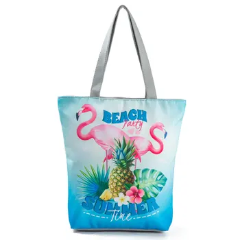 

Tote High Quality Dropshipping Printed Eco Friendly Shopping Bag Beach Bag Women Tote Bag Fashion Reusable Bag Floral