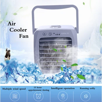 

Portable negative ion micro air conditioner Small mini leafless air purifier usb Air Cooler Fan