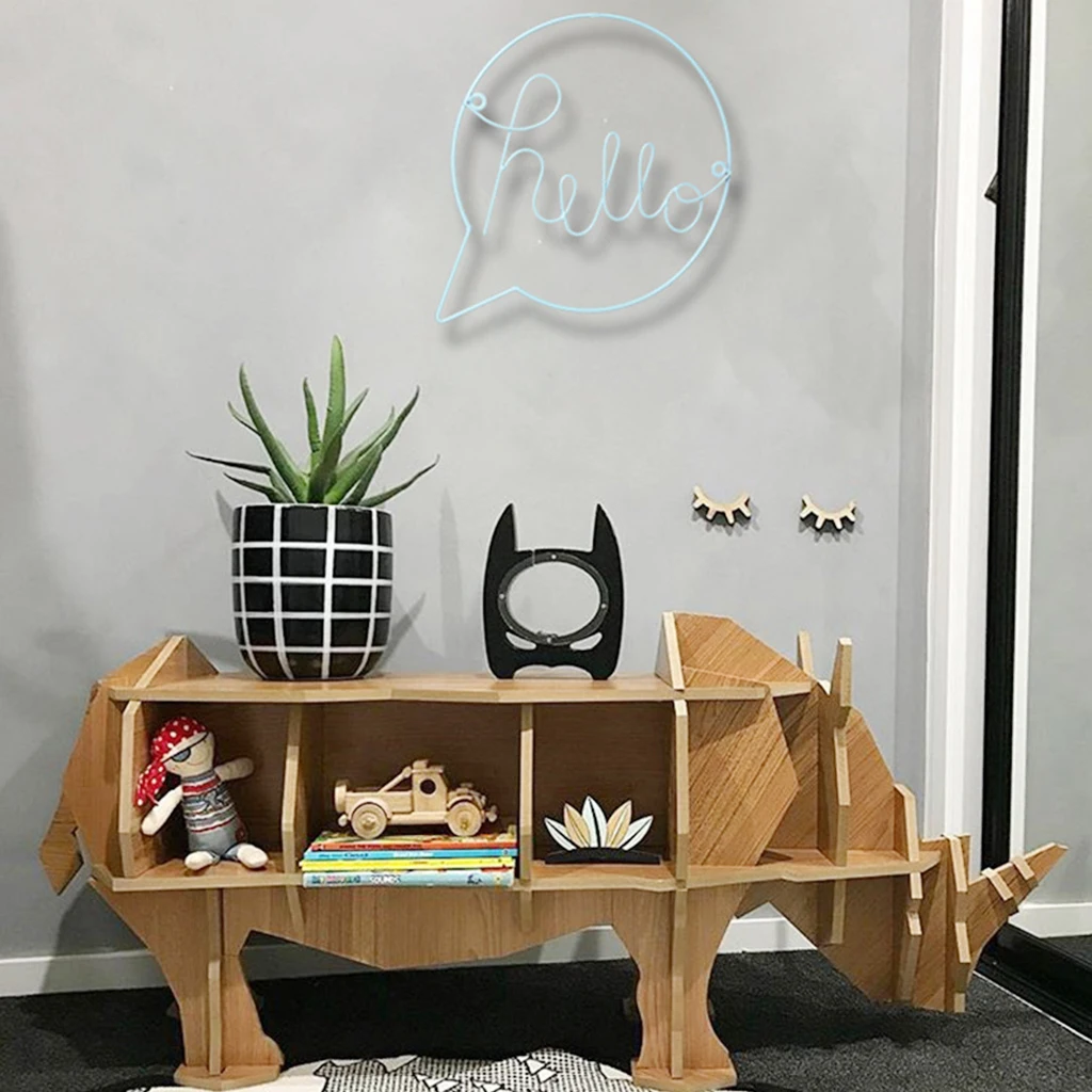 Скандинавские железные буквы Hello Настенная Наклейка для детской комнаты