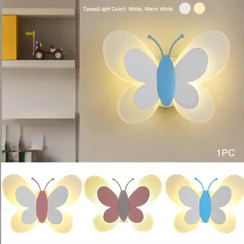 

36LED Wall light Butterfly Shape rail project Square LED wall lamp bedroom wall lamps Home Decor Night Light Bedside Wall Sconce