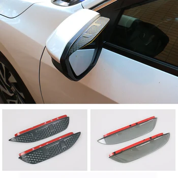 

Car Rearview Mirror Rainproof Visor Trim Strip High-quality Resin Exterior Accessories For Honda Civic 2016 2017 2018 2019