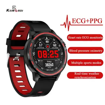 

L8 ECG PPG Smart Watch Waterproof IP68 Multiple Sport Mode Bluetooth Smartwatch Blood Pressure Heart Rate Fitness Tracker VS L5