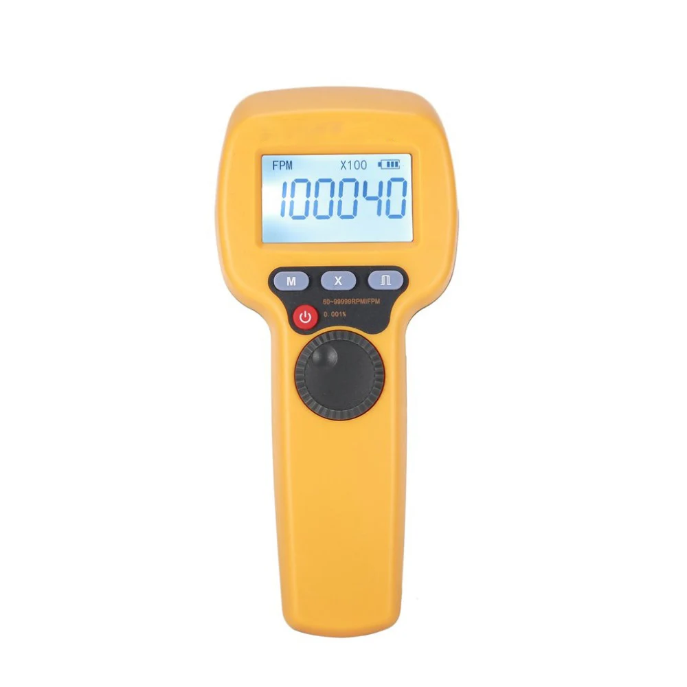 

DT-10S 7.4V 2200mAh 60-99999 Strobes/min Handhold LED Stroboscope Rotational Speed Measurement Flash Tachometer Velocimeter