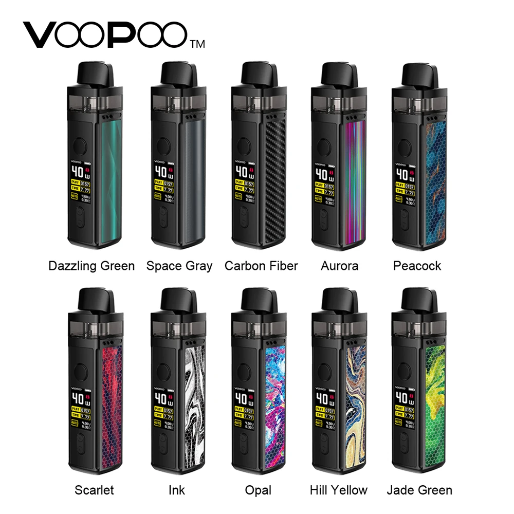Оригинальный VOOPOO VINCI Mod Pod Vape комплект с аккумулятором 1500 мАч и 5 мл новым GENE. AI чип VW