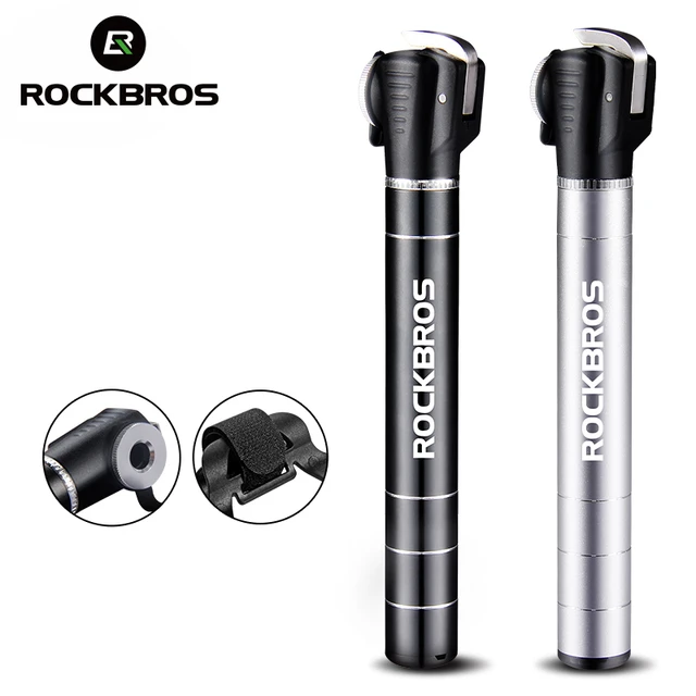 ROCKBROS Mini Bicycle Pumps Portable MTB Cycling Bike Inflator Aluminum  Alloy Pump Fit Presta & Schrader