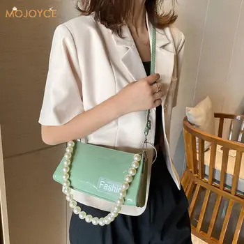 

Women Pearl Tote Shoulder Bag Travel Casual PU Lady Elegant Crossbody Phone Bags Popular Simple Female Daily Bag