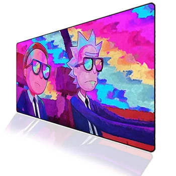 

Large Anti-slip Anime Rick Morty Lockedge Computer Gamer Mouse Pad Cartoon PC Laptop Keyboard Natural Rubber MousePad 600*300mm