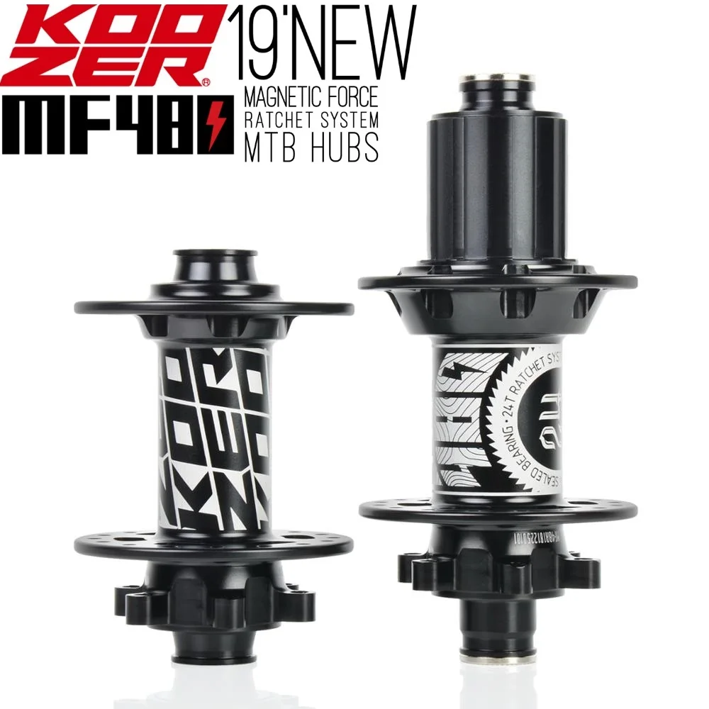 

KOOZER 32H MTB Hub 2/4 Bearings 24T Ratchet QR Quick Release Thru Axle Mountain Bike hubs For SHIMANO 8-11s SRAM XD 8-10s MF480