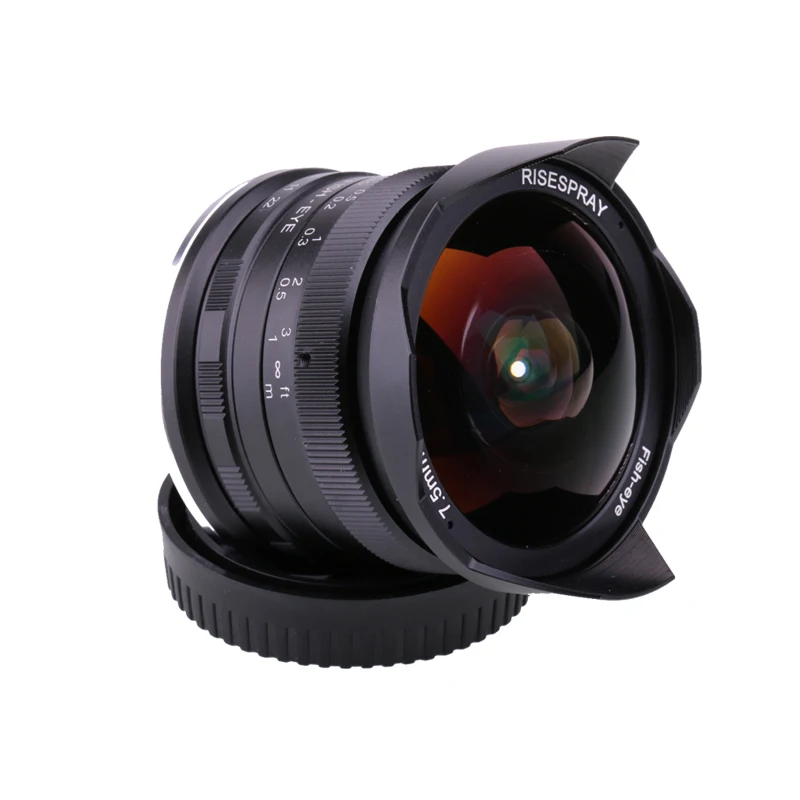 7,5 мм f2.8 объектив рыбий глаз 180 APS-C ручной фиксированный объектив для sony E Mount Canon EOS-M Mount Fuji FX M4/3 Mount