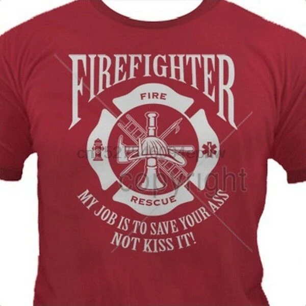 Пожарный-Моя работа-сохранить футболку вы выбираете стиль размер цвет герой 10332 |