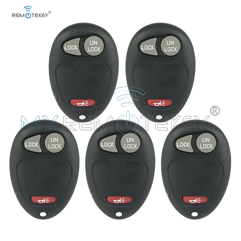 Remtekey 5 шт. дистанционный брелок L2C0007T 3 кнопки 315 МГц для Chevrolet Colorado Venture GMC Canyon Hummer H3