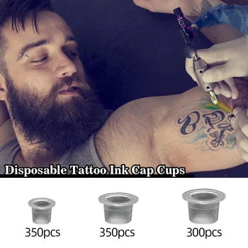 

1000PCS Mixed Sizes Tattoo Ink Caps Cups Disposable Tattoo Ink Cups Tattoo Accessories