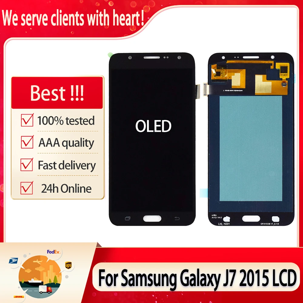 5.5" OLED For Samsung Galaxy J7 2015 J700 J700F J700M J700T LCD Display With Touch Screen Digitizer Assembly Replacement Parts |