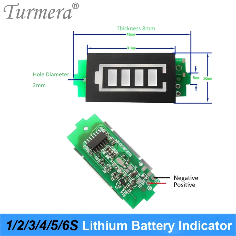 Battery indicator 1S 4.2V 2S 8.4V 3S 12.6V 4S 16.8V 5S 21V 6S 25.2V 1 to 7 Series Lithium Battery Capacity Module for shura screwdriver 06