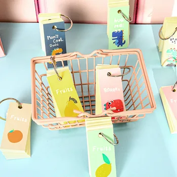 

Creativity Cartoon Notepad Portable Mini Iron Ring Loose-leaf Word Book Cute Small Notebook Memo Pad Student Supplies Stationery