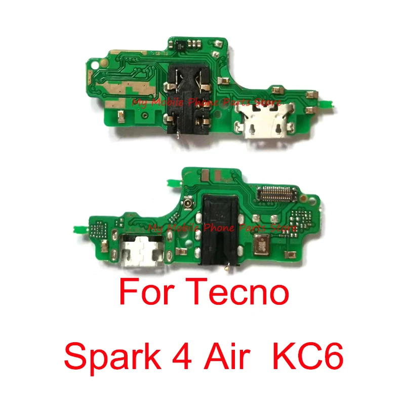 

High Quality With IC USB Charging Port Dock Connector Board Flex Cable For Tecno Spark4 Spark 4 Air KC6 Charge Board Flex Parts