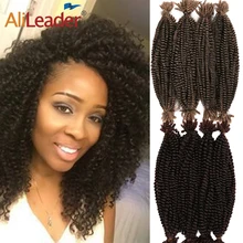 

Quality 16" Bomb Twist Spring Crochet Hair Synthetic Fluffy Springy Afro Twist Hair Black Brown Braiding Hair Extensions