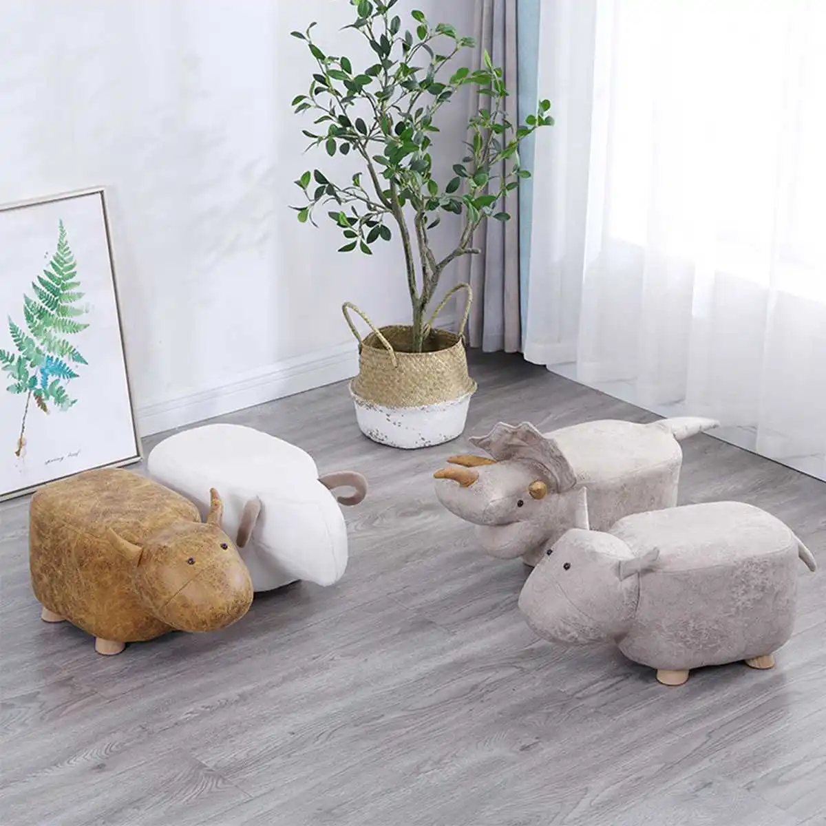 NEW Animal Shape Footstools Sofa Padded Cushion Pouffe Stools Rest Seat Home Kids Bedroom Furniture Decor 56 x 25 x 25 cm NEW Animal Shape Footstools Sofa Padded Cushion Pouffe Stools Rest Seat Home Kids Bedroom Furniture Decor 56 x 25 x 25 cm