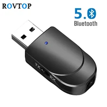 3 в 1 Bluetooth 5,0 аудио приемник передатчик 3,5 мм разъем AUX USB стерео музыка беспроводной адаптер для автомобиля ТВ ПК наушники