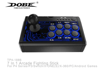 

TP4-1886 7 In 1 Arcade Fighting Joystick for PS4 Series/PS3/Switch/X-ONE(S)/X-360/PC/Android Games