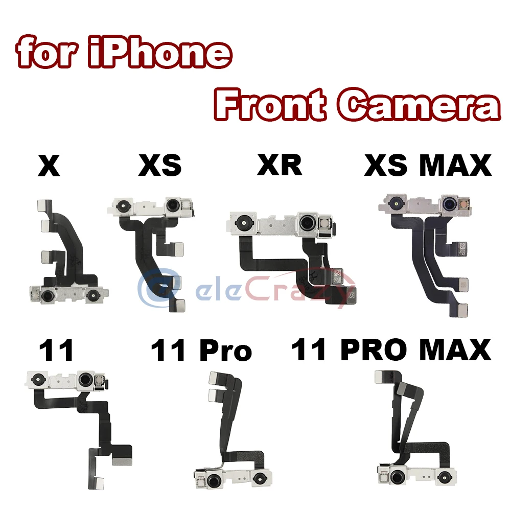 Оригинальный модуль для фронтальной маленькой камеры iPhone X XS XR MAX 11 Pro Max гибкий