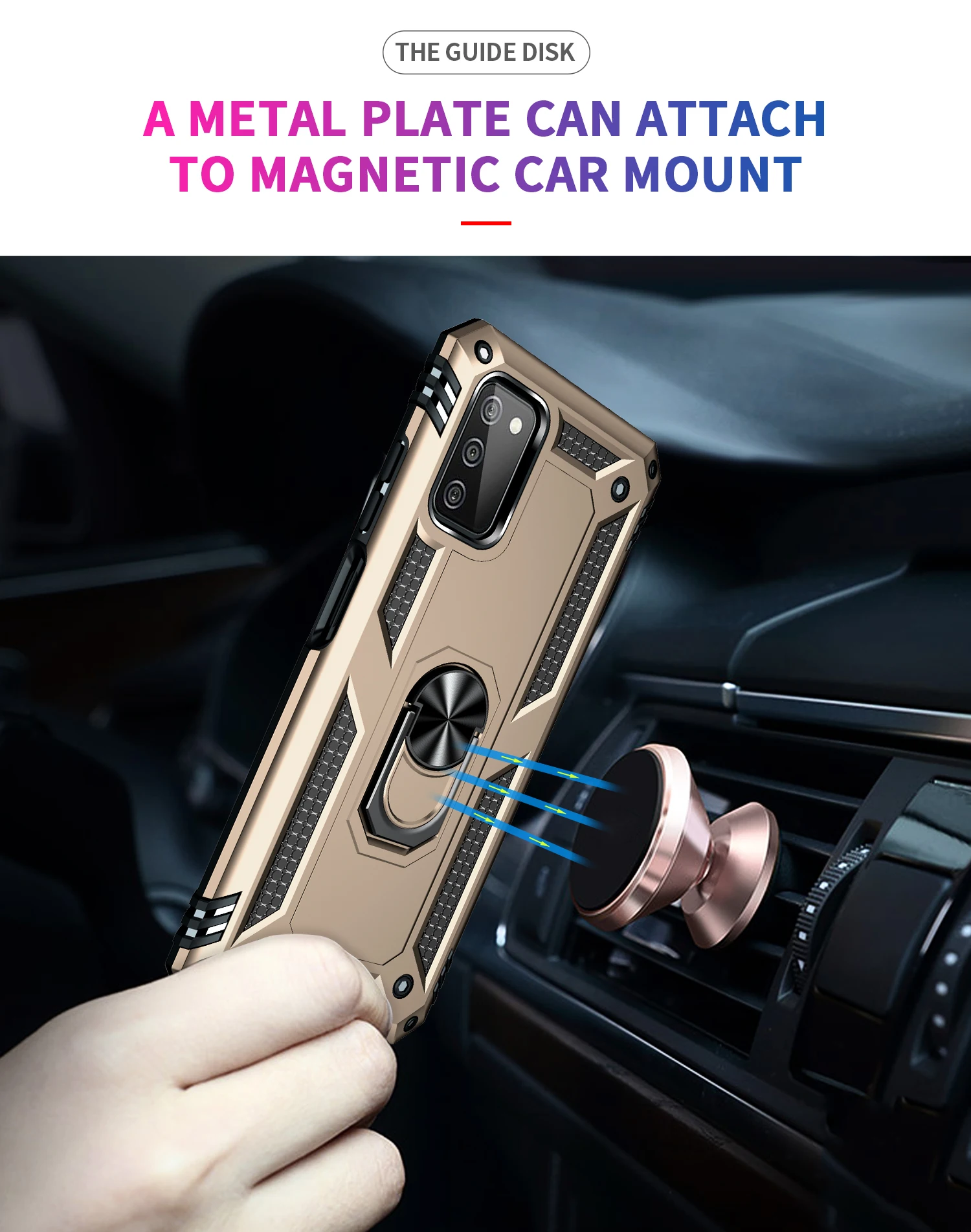 for Samsung A03s Armor Shockproof Case for Samsung Galaxy A03s Military Protective Magnet Holder Ring Case Cover for A 03s 03 s silicone cover with s pen