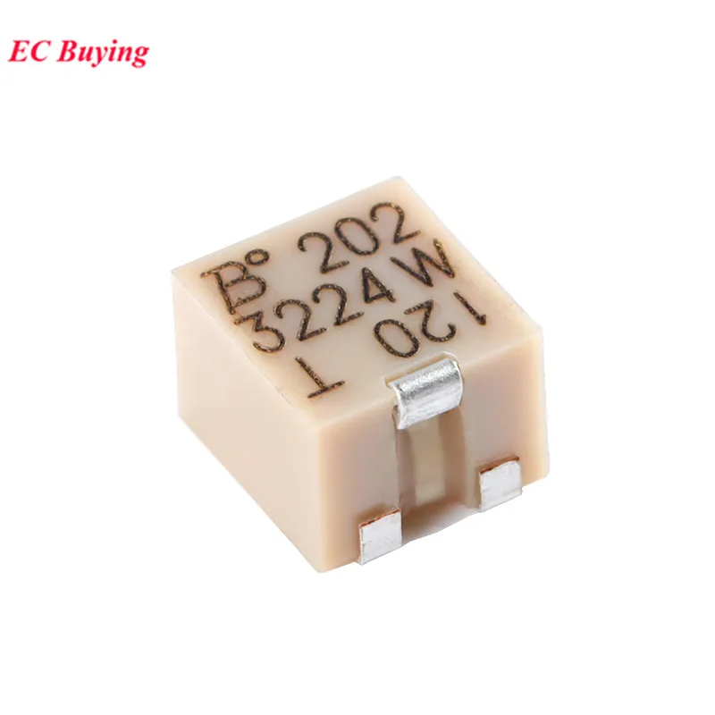 Trimmer Potentiometer 1-10Pcs 3224W SMD Precision Trimmer Potentiometer Adjustable Resistance 100R 200R 500R 1K 5K 10K 20K 50K 100K 200K 500K 1M Ohm trimmer potentiometer adjustable resistor electronic components