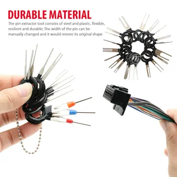 

Flexible, Resilient And Durable 39pcs Wire Terminal Removal Tool Kit Car Electrical Wiring Crimp Connector Pin