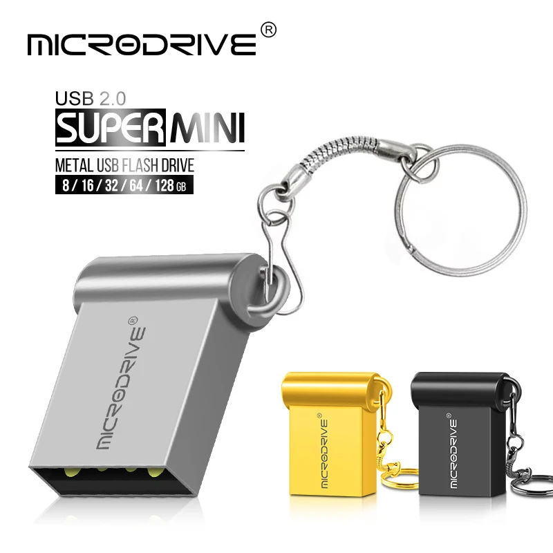 USB флеш накопитель компактный металлический 32 ГБ 16 64 128 3 цвета usb 2 0|USB
