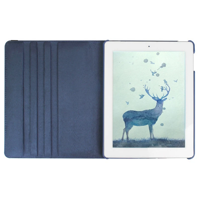 PU Leather Cases For iPad 2/3/4 pro 4 Color Protect Case iPad Case Ultra Thin 360 Degree Rotation Cover for iPad Generation Case