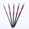 5pcs For Drawing Double Color Nylons Hair Painting Art Multi-function Black Red Wooden Handle Paint Brushes Supplies ► Photo 2/6
