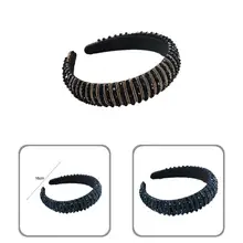 

Popular Hair Band Anti Skid Adult Shiny Beaded Headband Women Hairband Headband