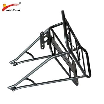 

Jueshuai Black Bike Luggage Rack 26/27.5/28/29inch Double Layer Bicycle Battery Rear Carrier Adjustable Heavy Duty Bike Hanger