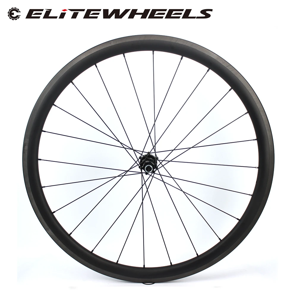 ELITEWHEELS супер светильник вес Углеродные колеса для шоссейного велосипеда клинчер